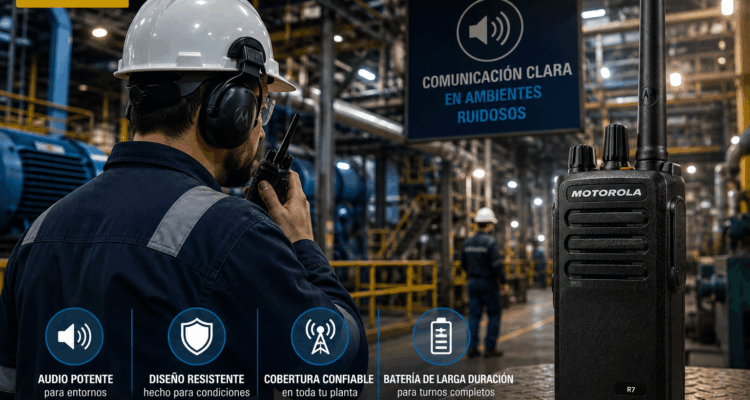Radios motorola para ambientes ruidosos