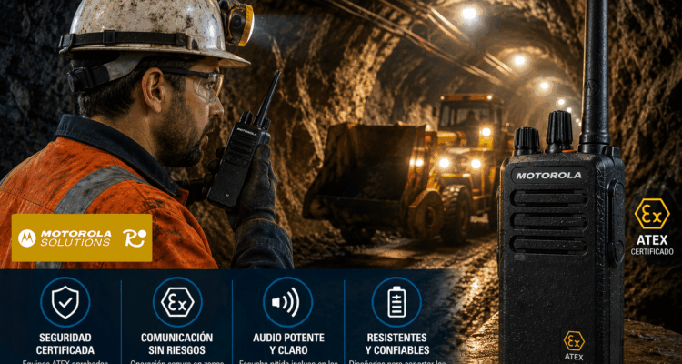 Radios Motorola ATEX para minería: comunicación en ambientes peligrosos